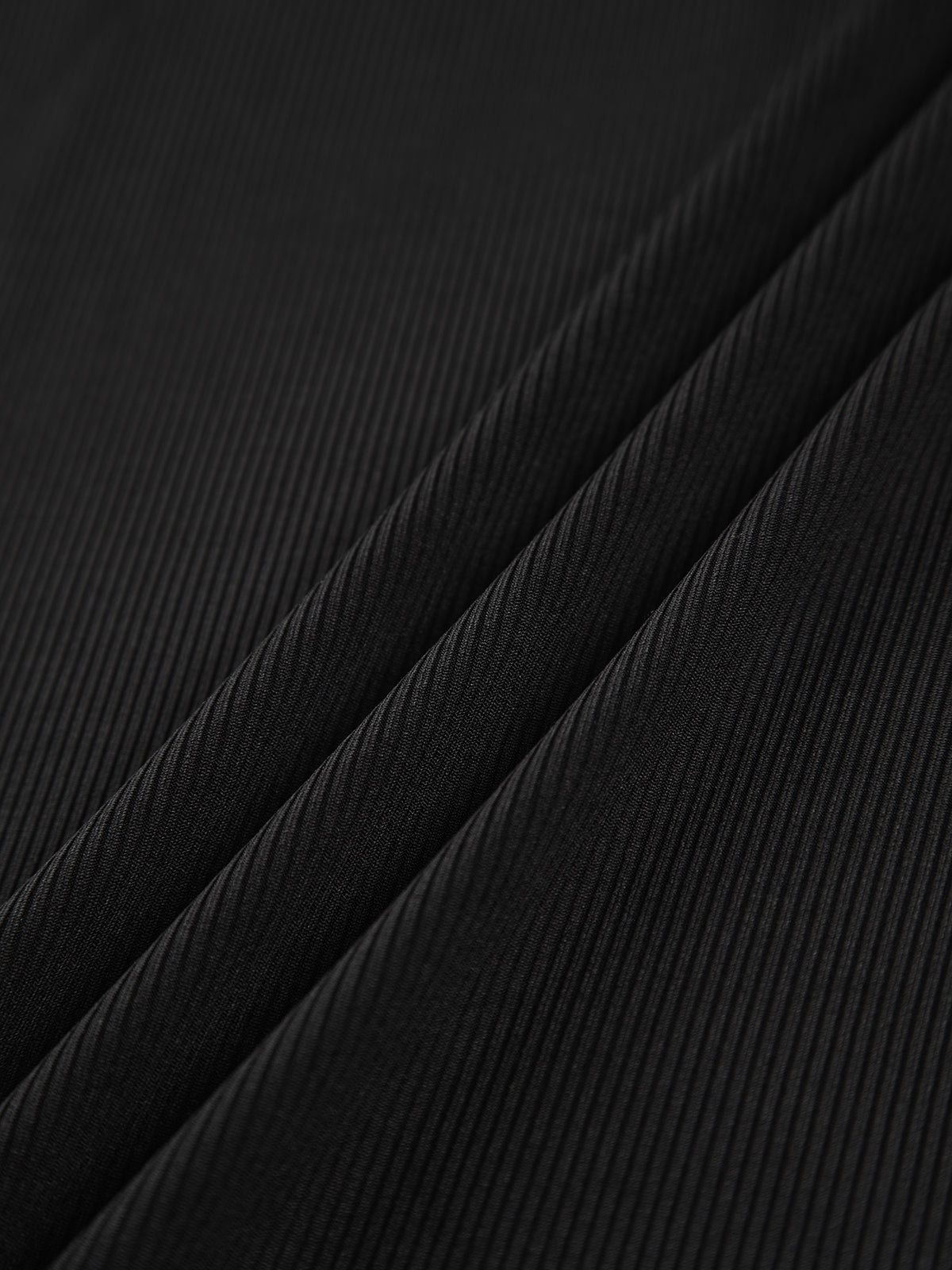 Mockneck Oblique Cutout Rib Long Sleeve Knit Top