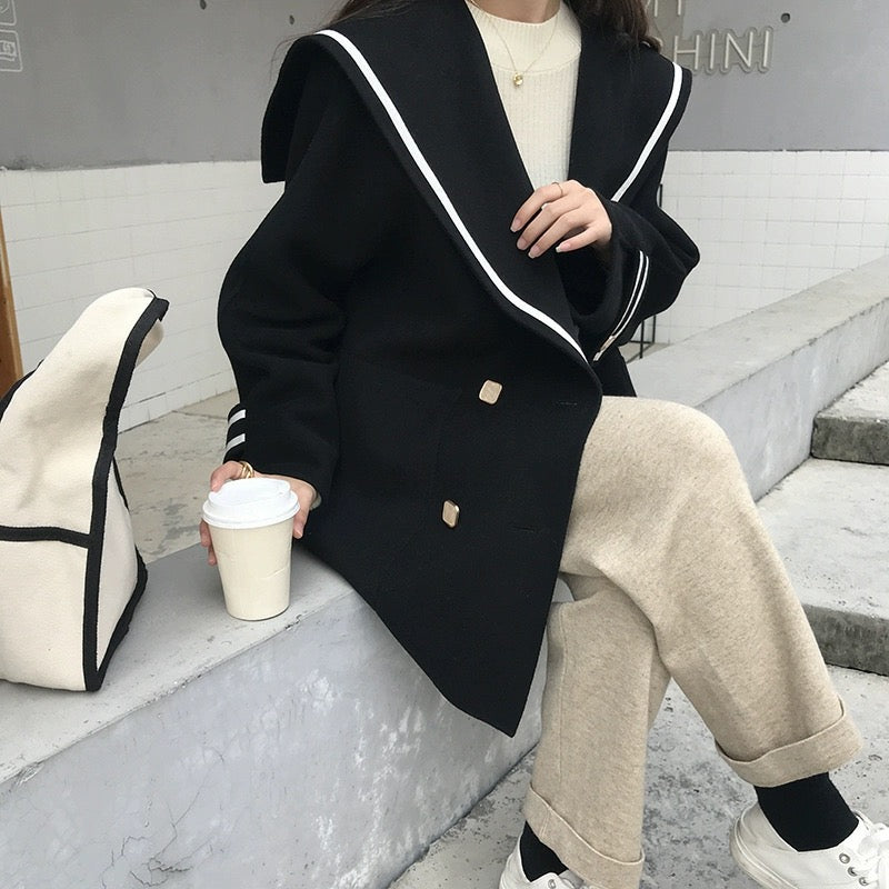 Vintage Faux Cashmere Tweed Button Jacket