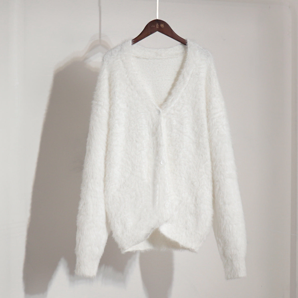 Mink-Like Knitted Sweater Cardigan Autumn And Winter Lazy