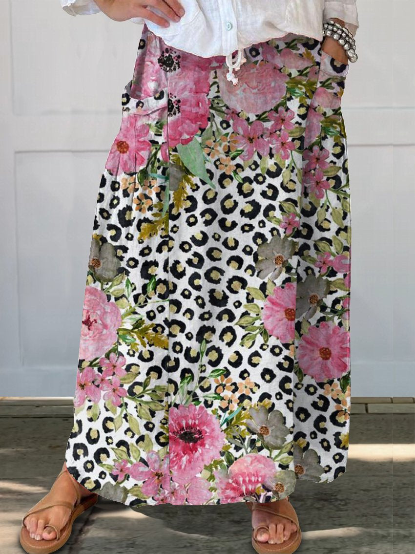 Women's Printed Vintage Skirt