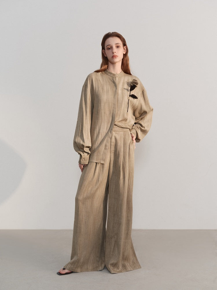 Lazy Style Solid Color Long Sleeve Top