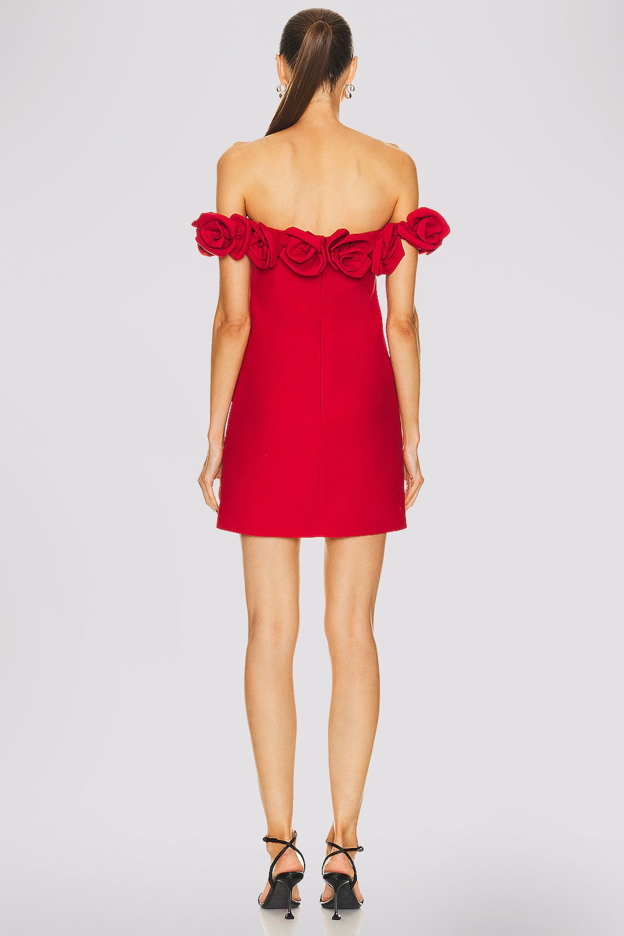 Acacia Red Flower Mini Dress