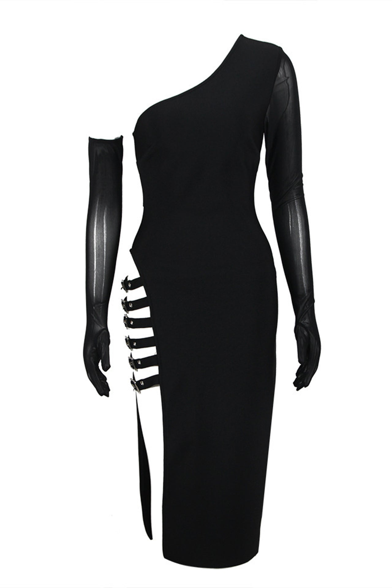 Antonella One Shoulder Midi Dress