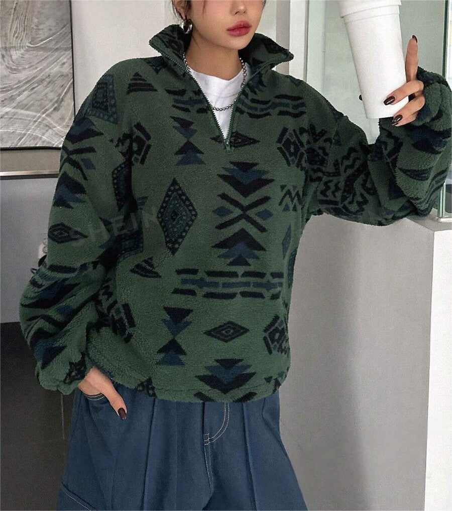 🍒Cashmere Sweatshirt With Chic Pattern