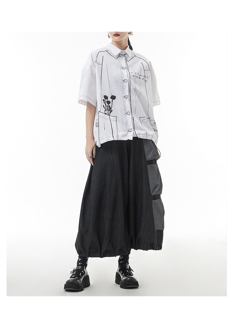 Casual Printed Short Sleeve Shirt