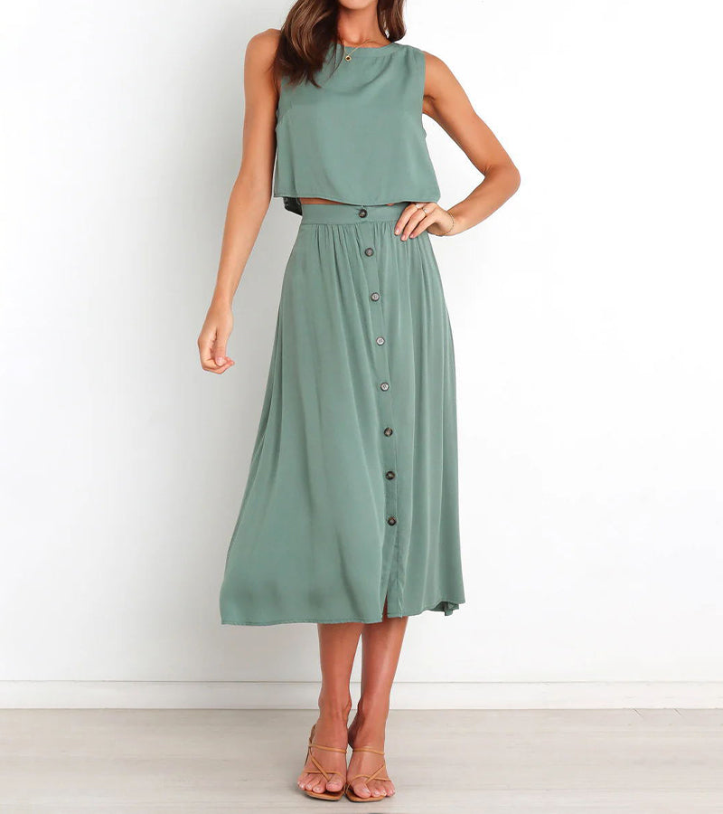 Sweet Sexy Waist Solid Color Suits