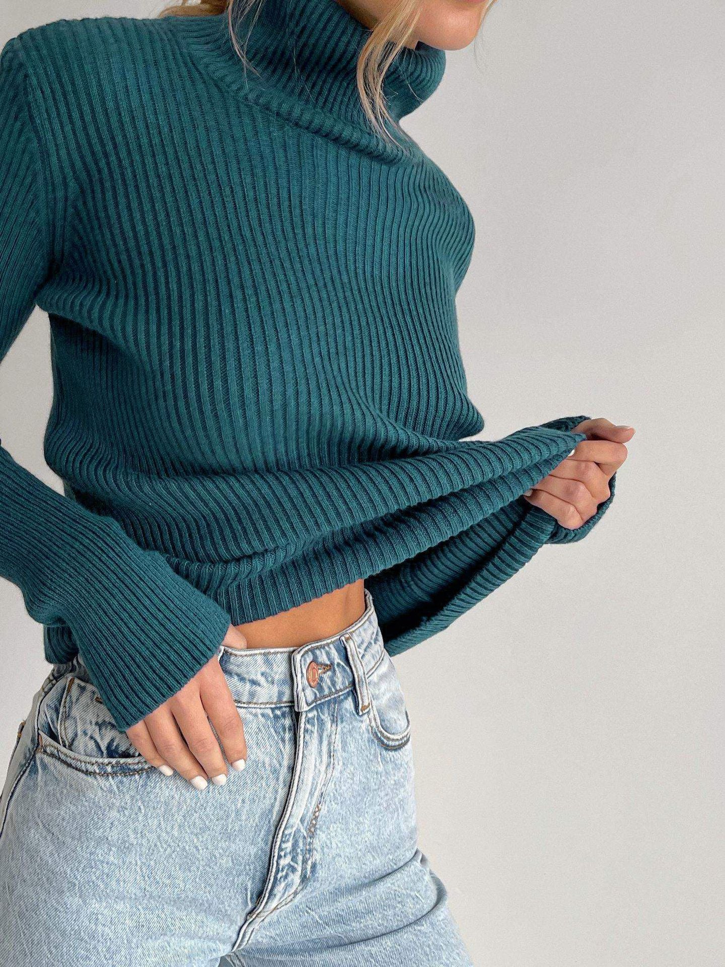 Turtleneck sweaters bottoming shirt autumn turtleneck pullover women