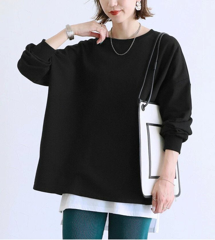 Casual Cotton Long Sleeve Sweatshirt