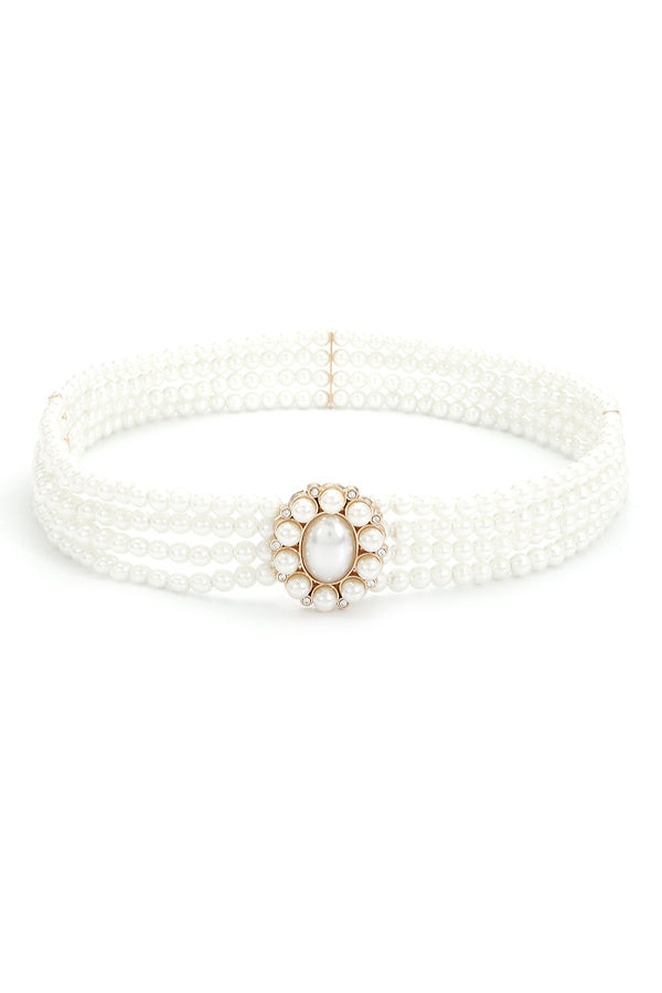 Elegant and Stylish Pearls Belt