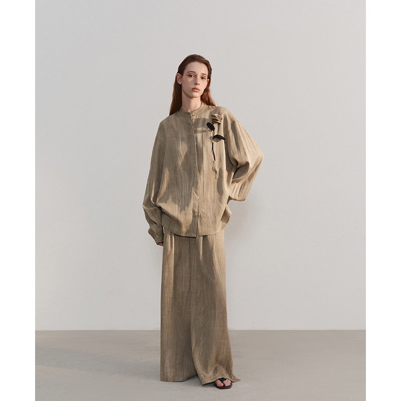 Lazy Style Solid Color Long Sleeve Top