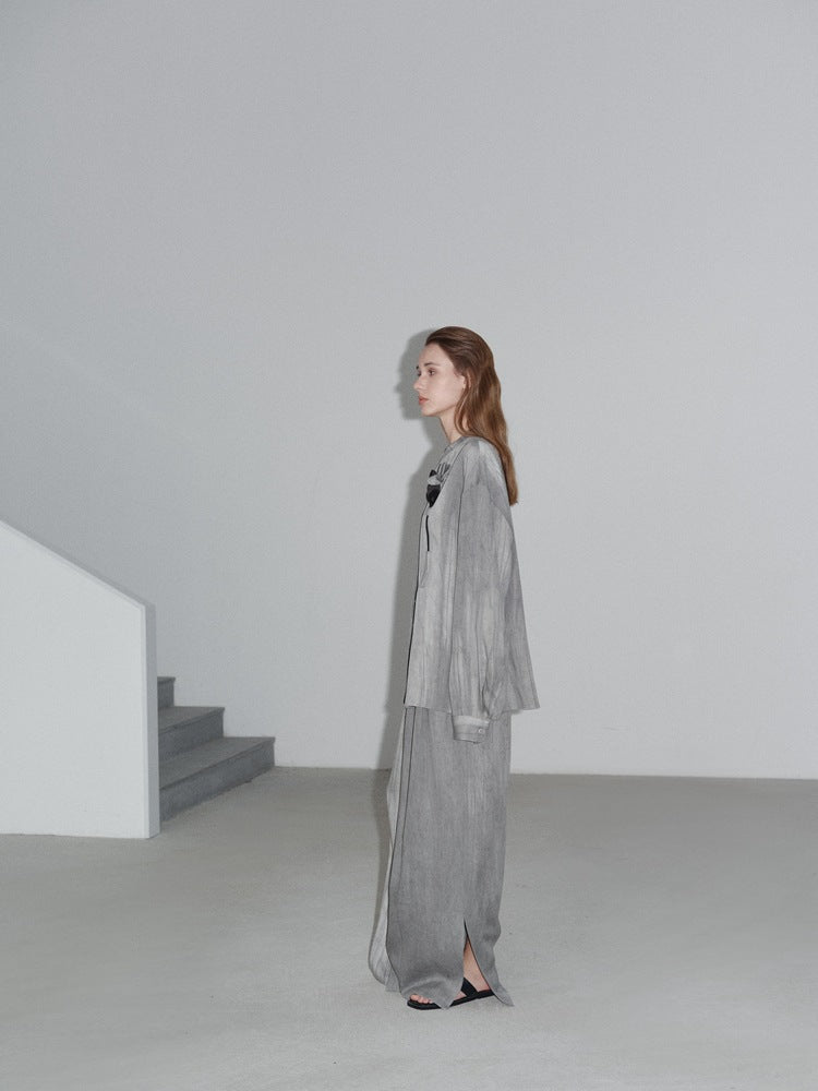 Lazy Style Solid Color Long Sleeve Top