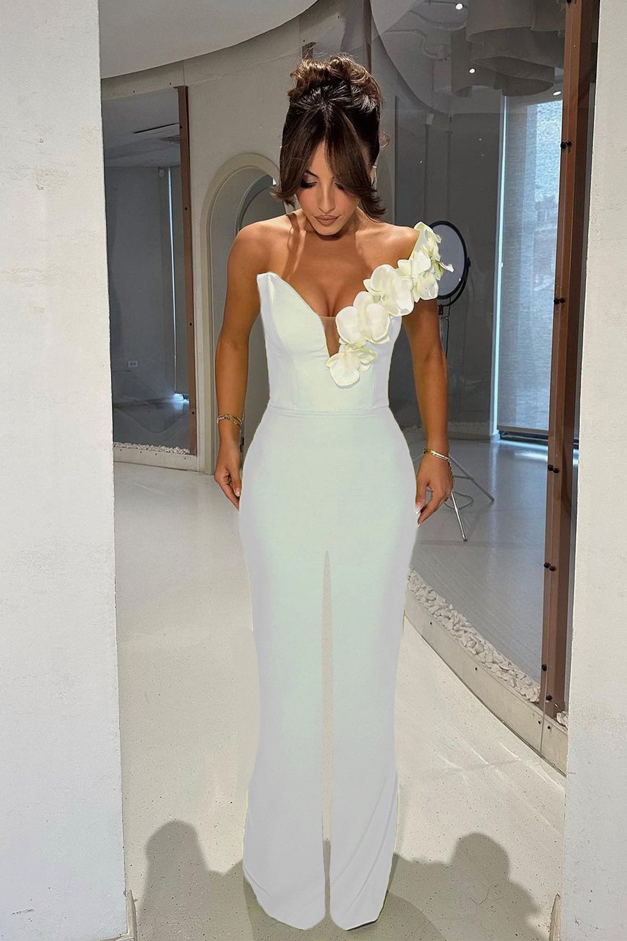 Fiorella One Shoulder Jumpsuit