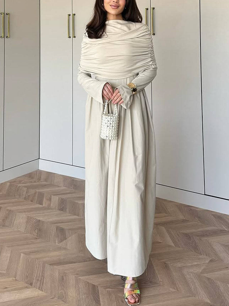 Casual Pleated Dress