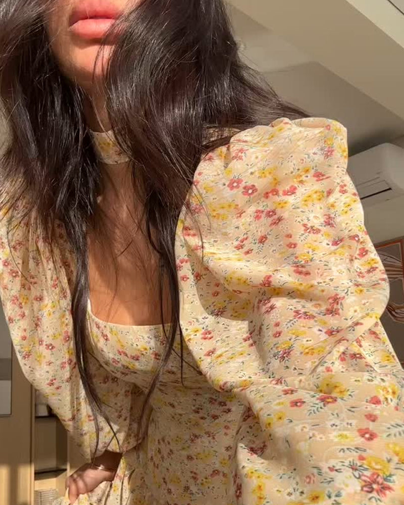 Elegant Two Ways To Wear Flowers Dress