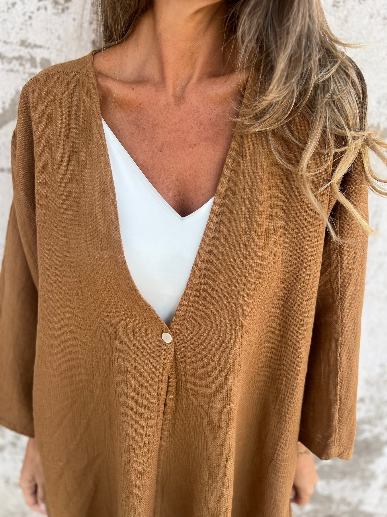 Women's 2025 New Casual Single Button Loose Cardigan(Buy 2 Free Shipping)