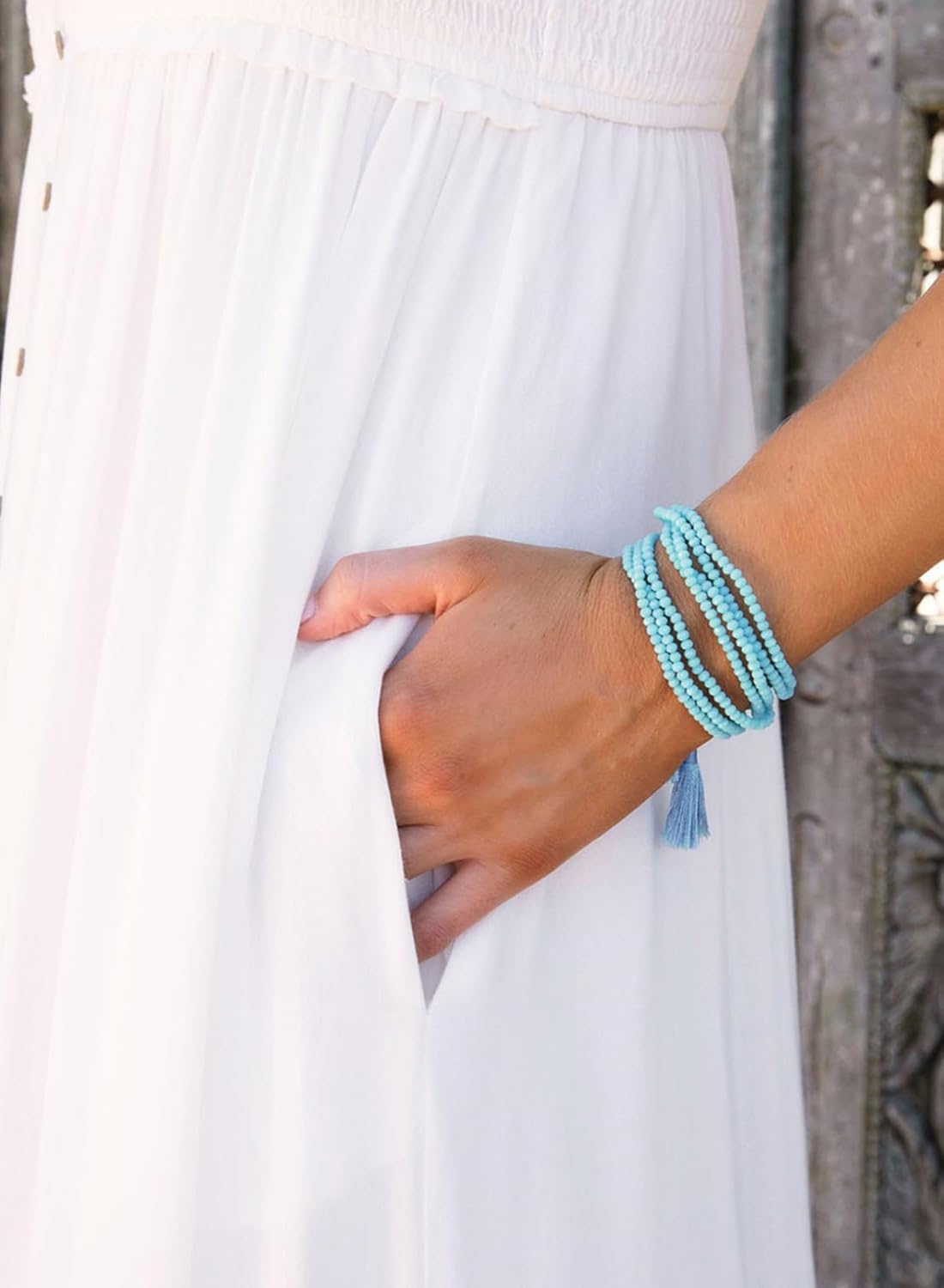 PinkLaura 2025 New Spaghetti Strap Button Ruffle Pocket Maxi Dress (Buy 2 Free Shipping)