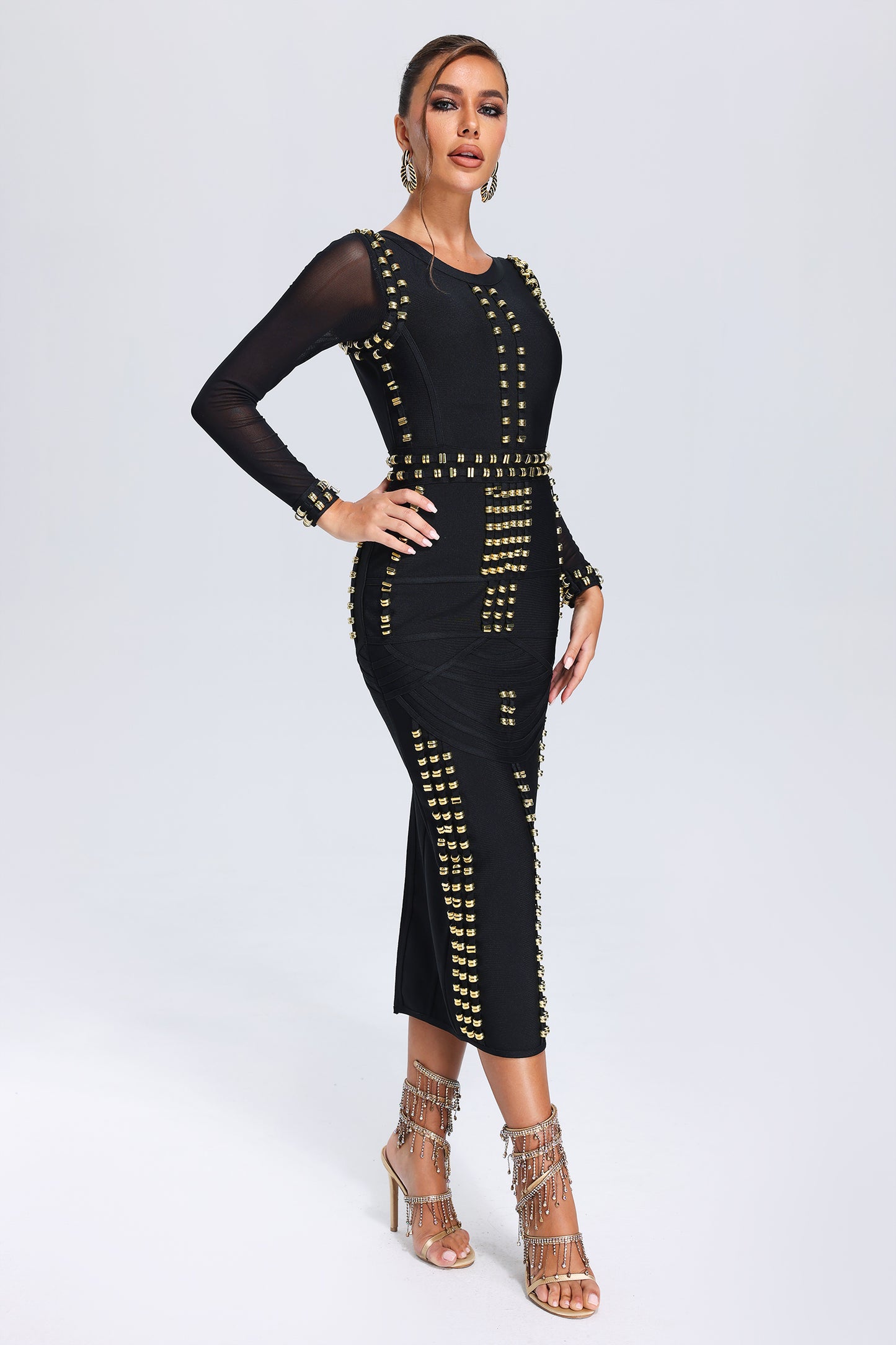 Jaza Bandage Midi Dress