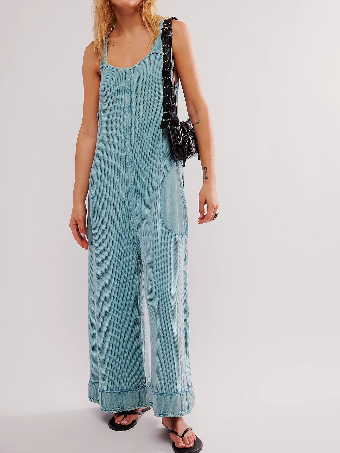 🧡Women's Solid Lace-Up Pocket Textured Overalls(Buy 2 Free Shipping)