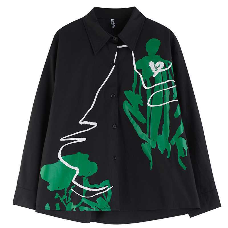 Simple Printed Long Sleeve Shirt