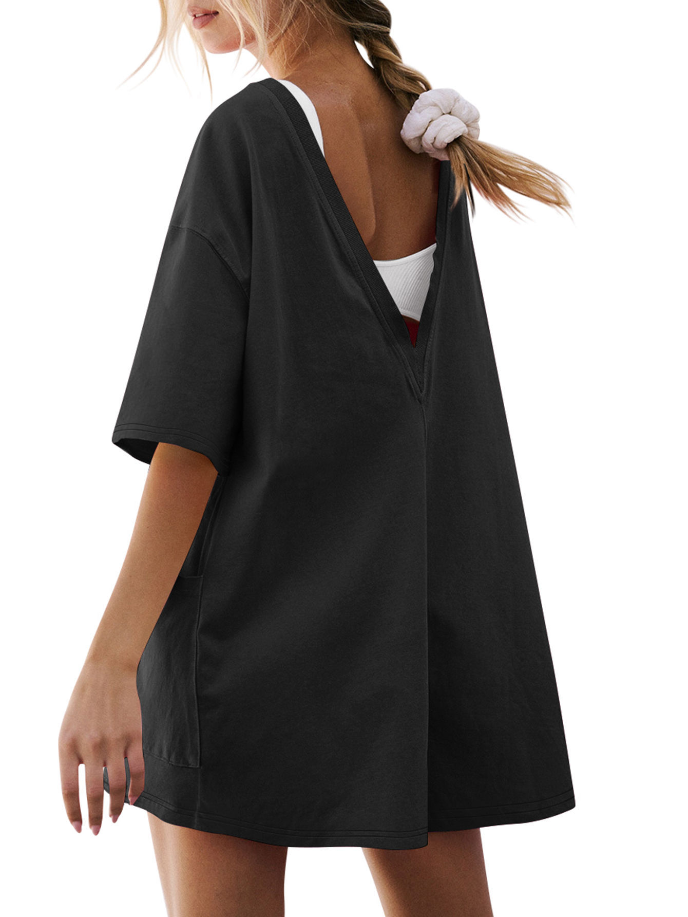 ✨Women's Backless Round Neck V-Neck Two-Sided Jumpsuit(Buy 2 Free Shipping)