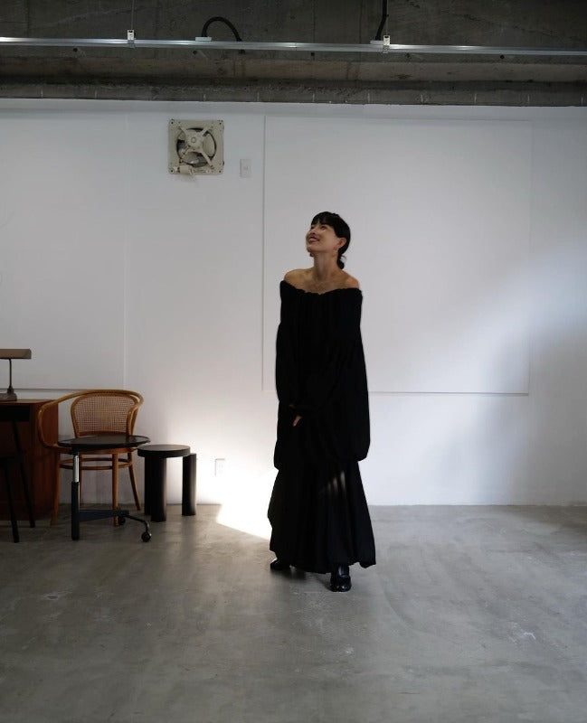 Autumn Winter New Fashion To Restore The Old Money Style One Shoulder Two Wear Loose Maxi Dress