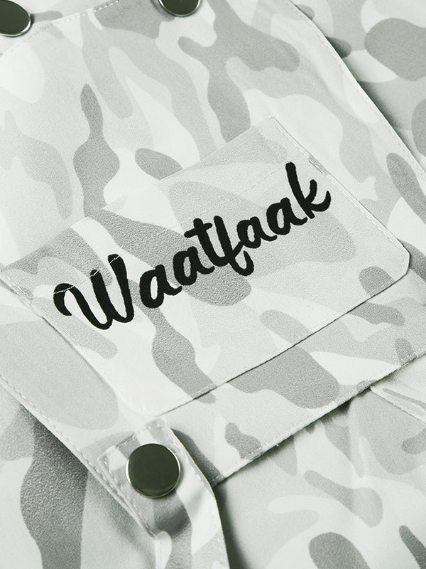 Loose Wide Leg Contrast Color No Belt Pants Trousers