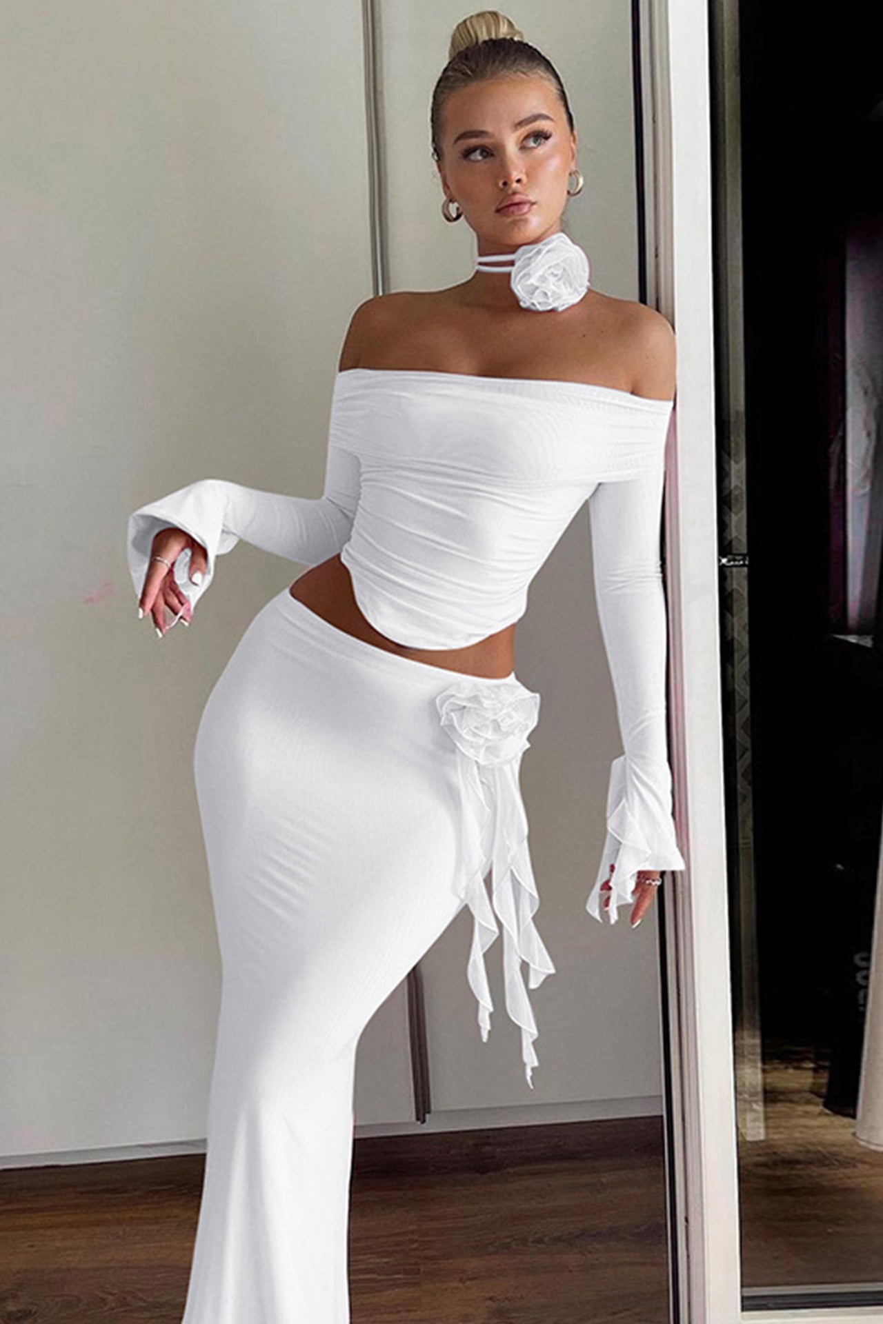 Charis Off the Shoulder Two Pieces Sets