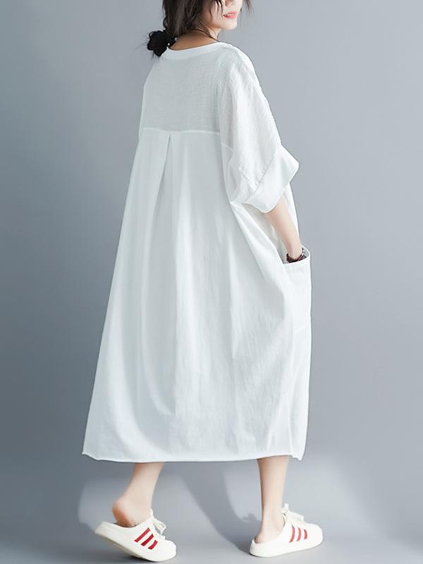 Super Loose Irregular Long Dress