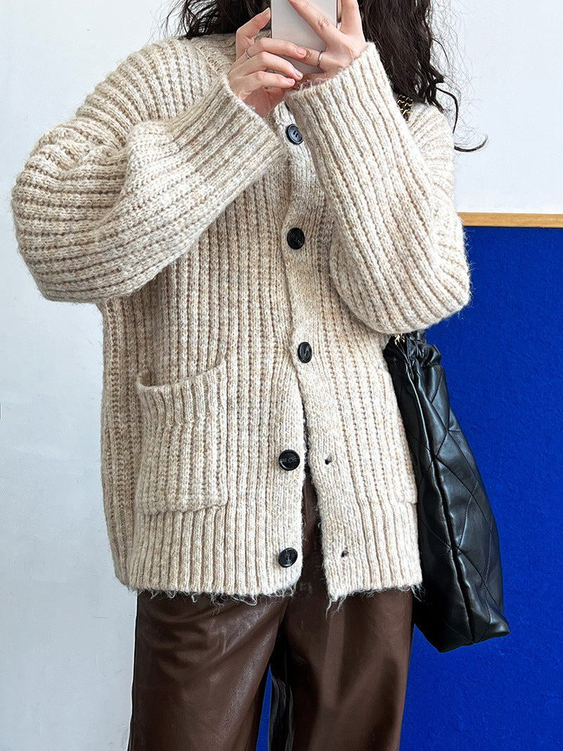 Loose Wool Turtleneck Sweater Outerwear