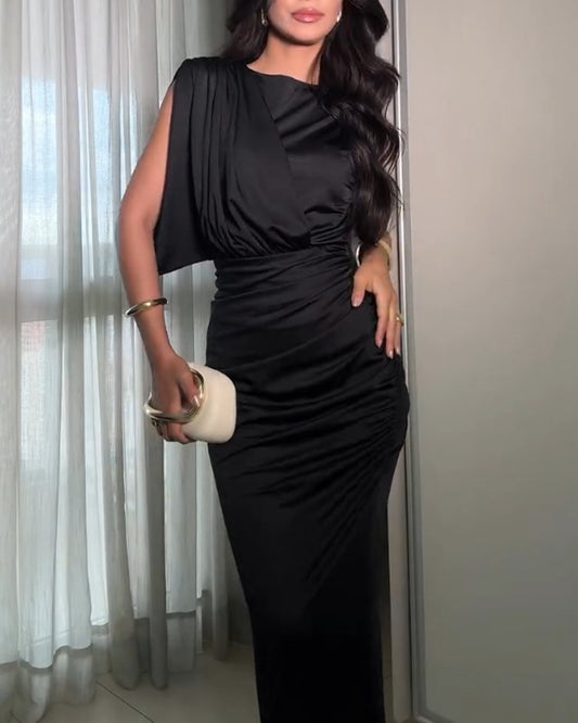 Elegant Irregular Sleeve Dress