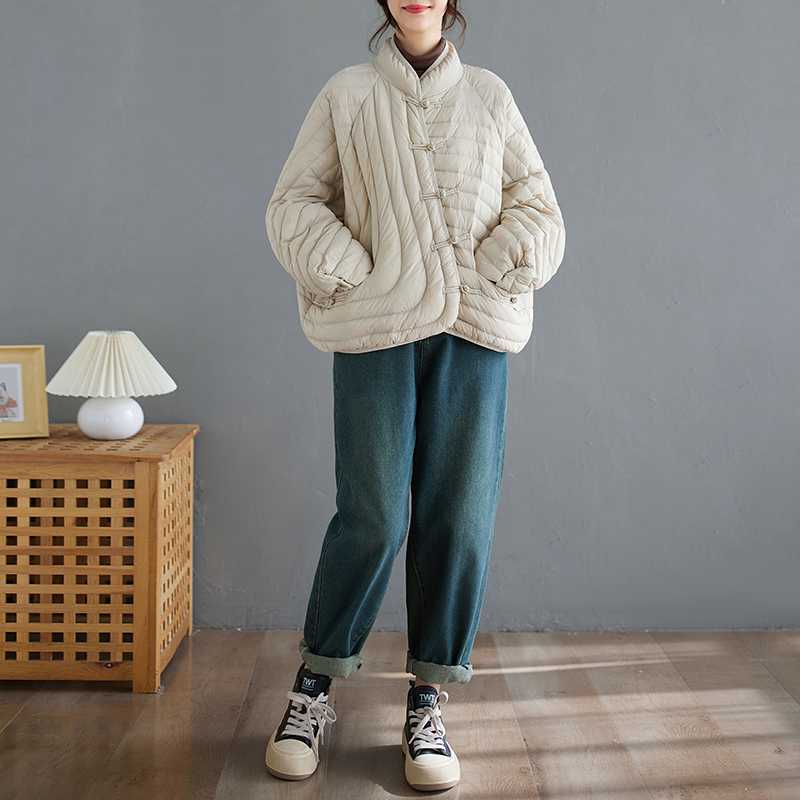 Lightweight Solid Color Cotton Outerwear