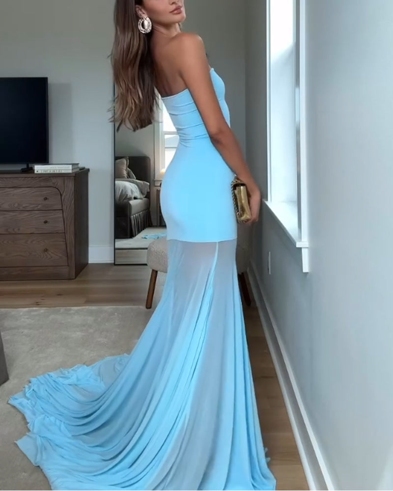 Elegant Strapless Dress