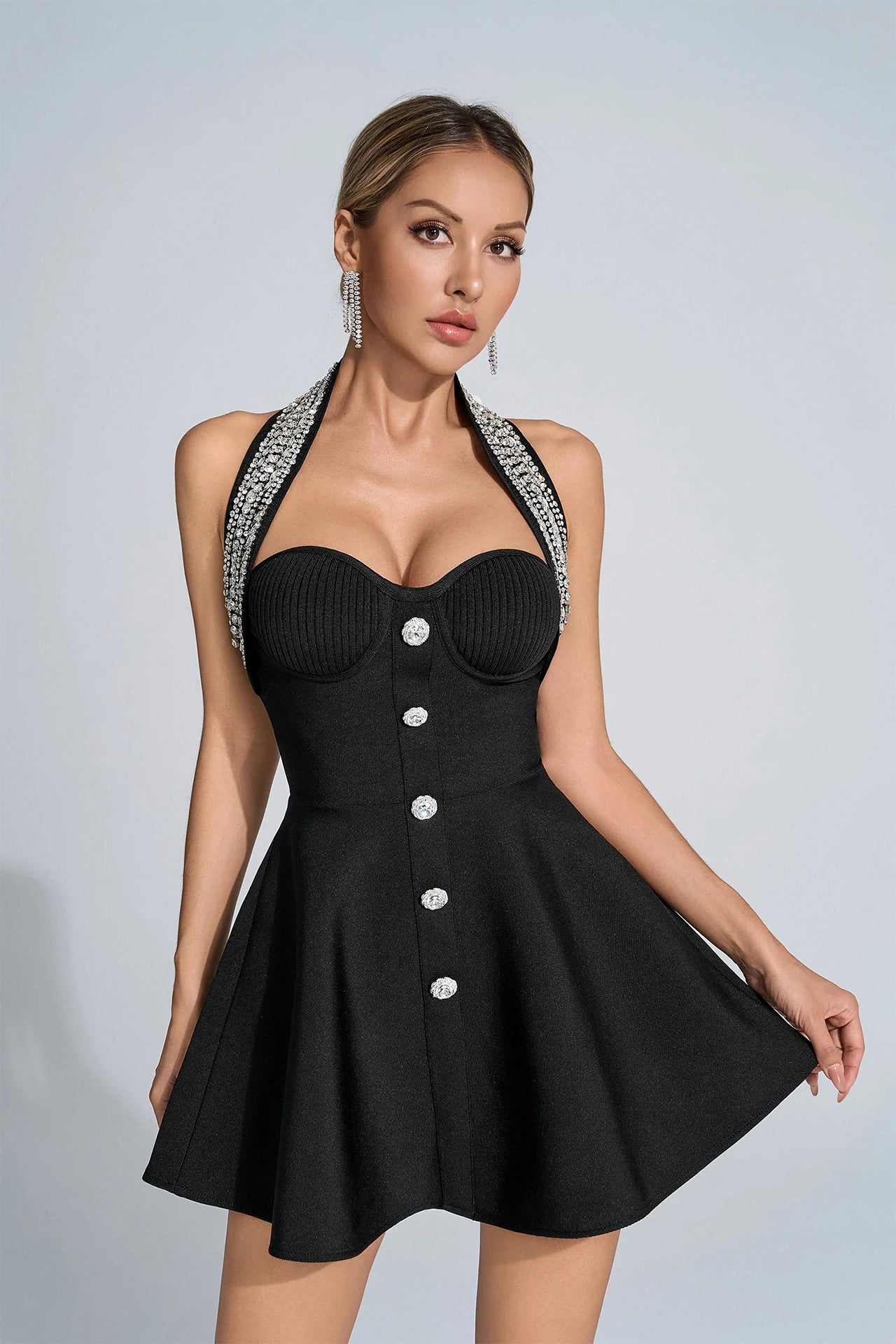 Darcy Halter A-Line Mini Dress