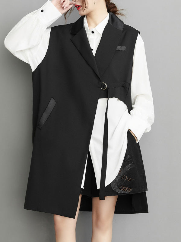 Personalized Black Sleeveless Vest