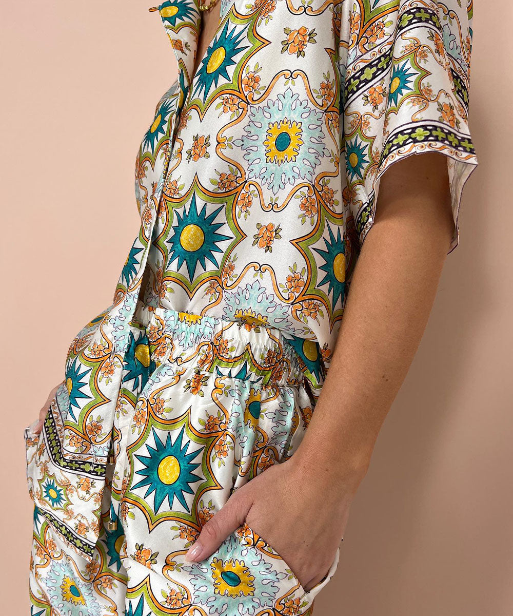 Baroco Style Printing Two-Pieces Set