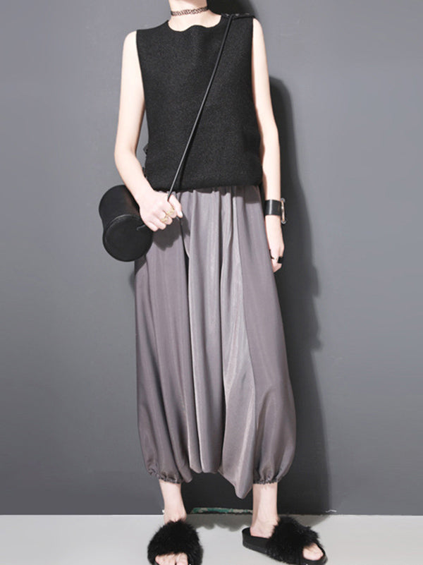 3 Colors Elasticity Cuprammonuium Knickerbockers Culotte Pants