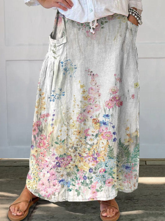 Women's Printed Vintage Skirt