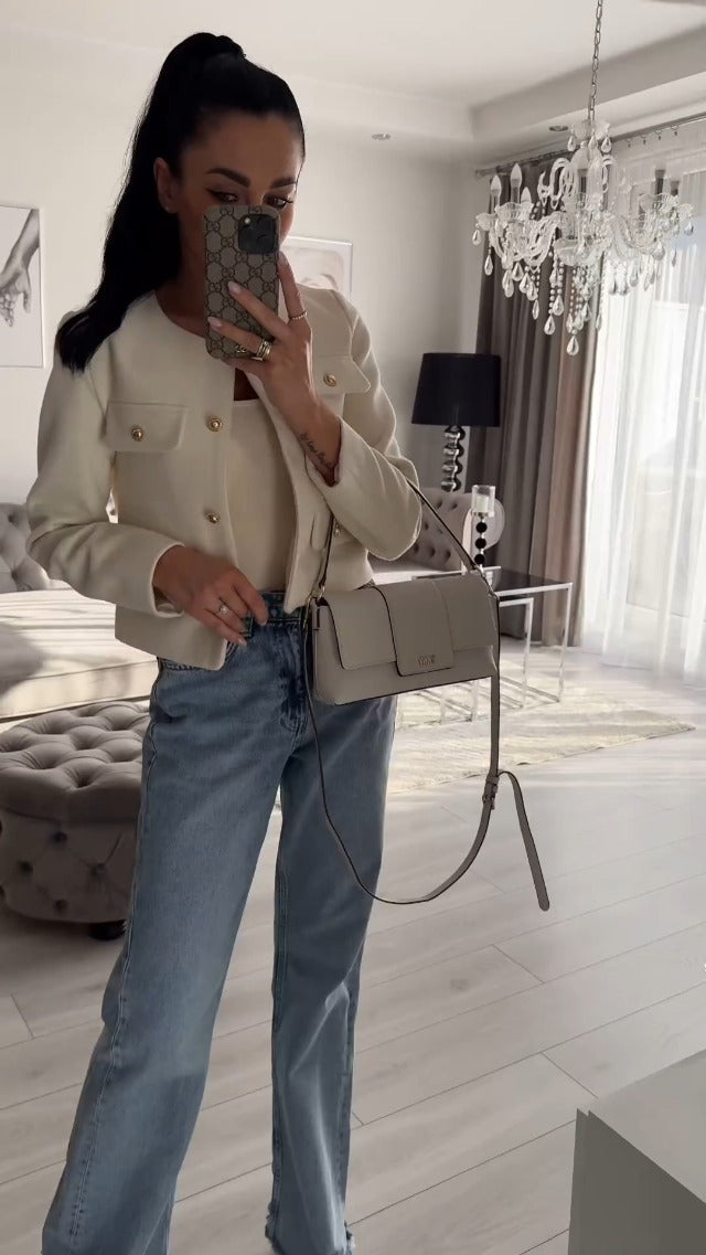 Women's 2025 Short Button-Down Tweed Blazer With Pockets (Buy 2 Free Shipping)