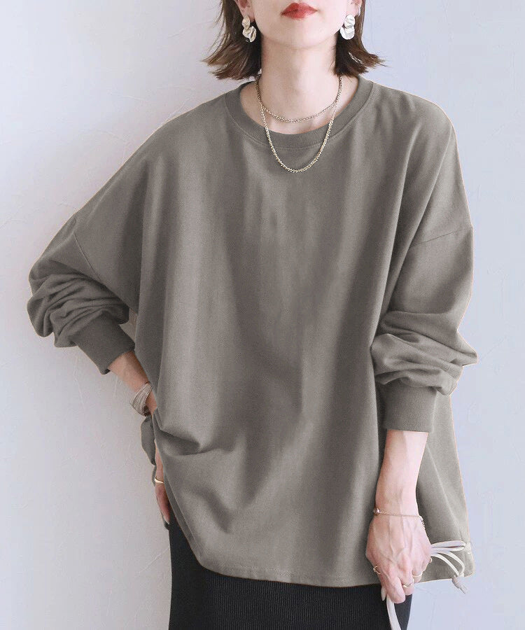 Casual Cotton Long Sleeve Sweatshirt