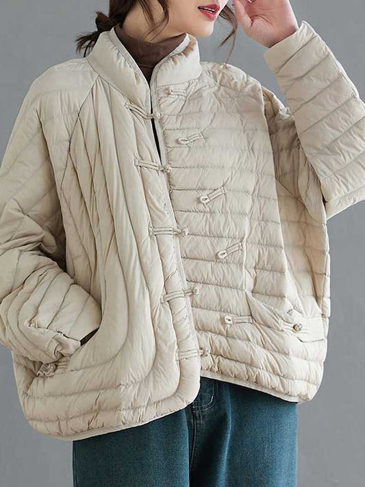 Lightweight Solid Color Cotton Outerwear