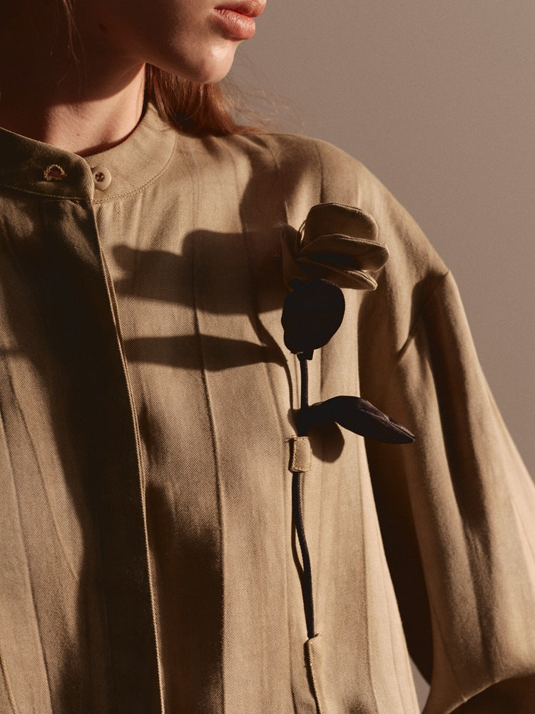 Lazy Style Solid Color Long Sleeve Top