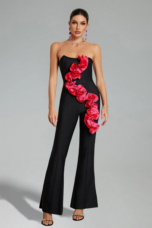 Marcella Flower Split Jumspuit