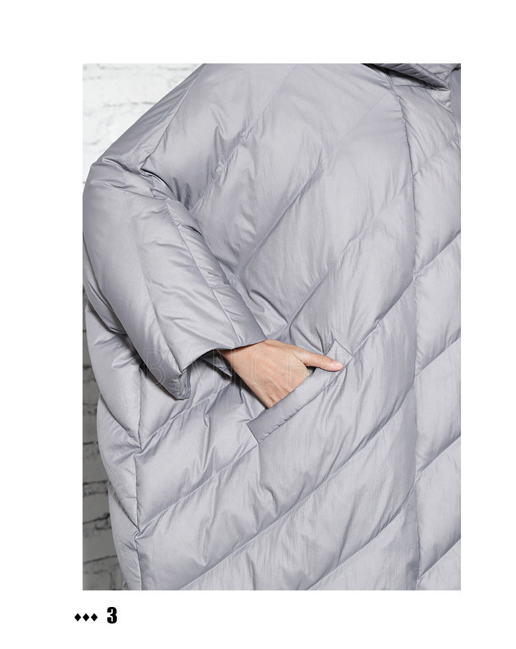 Warm Thickened Hooded Duck Down Coat