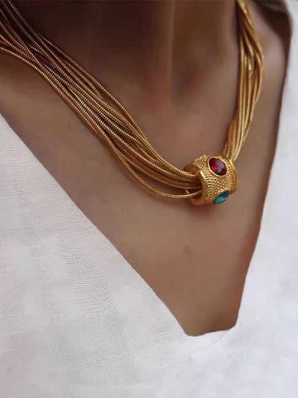 Chains Geometric Necklaces Accessories