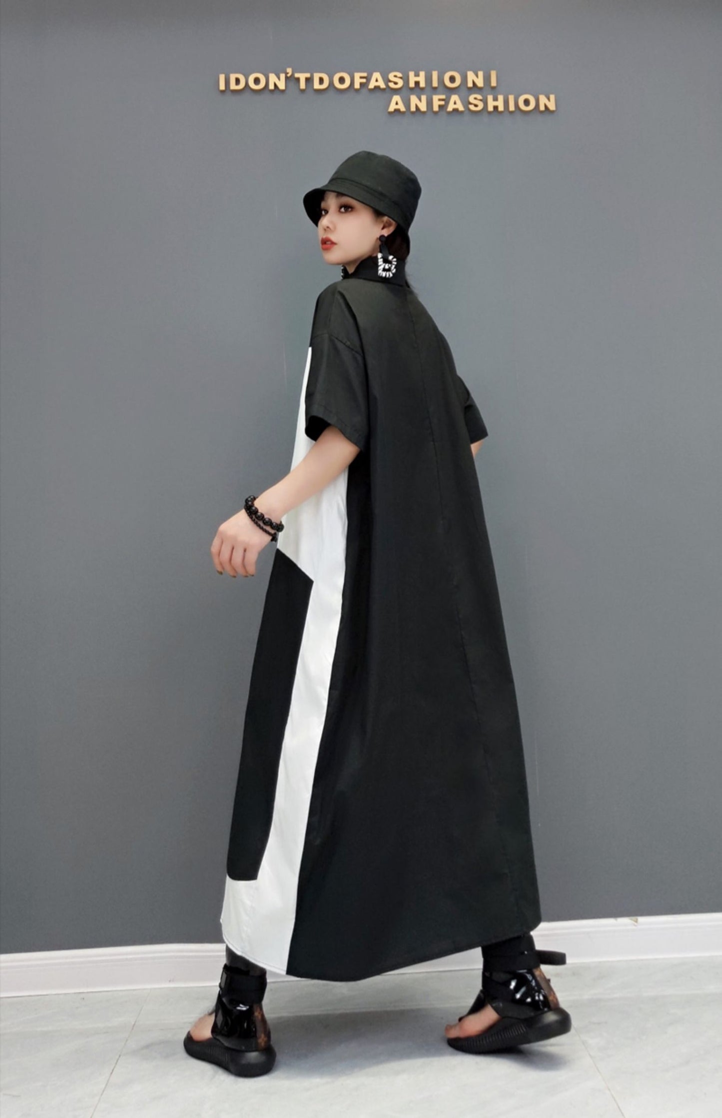 Personalized Colorblocked Short Sleeve Maxi Dress