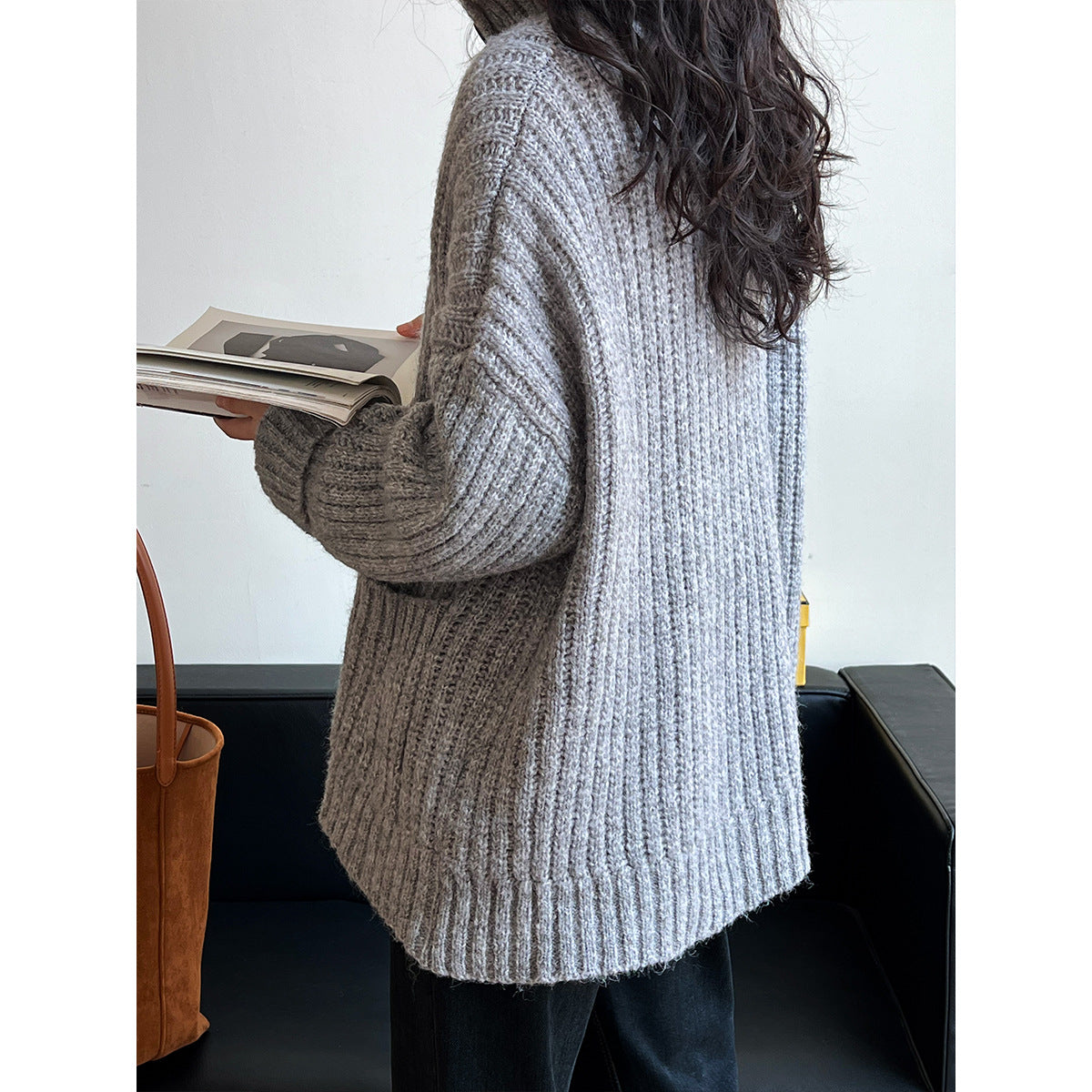 Loose Wool Turtleneck Sweater Outerwear