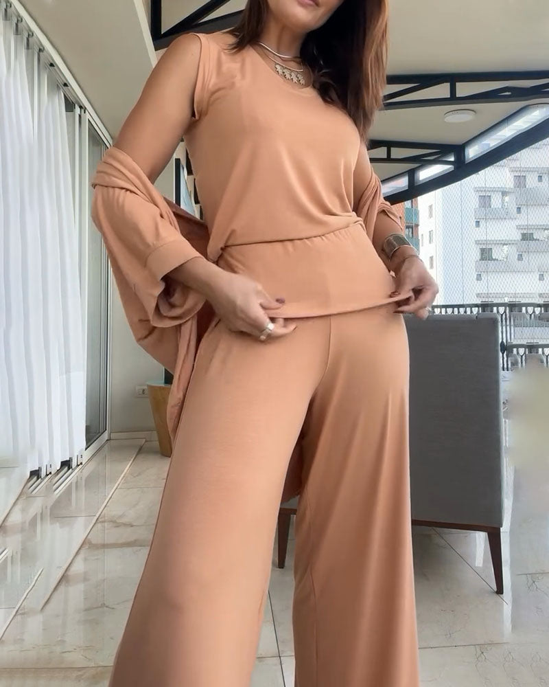 Casual home three piece set