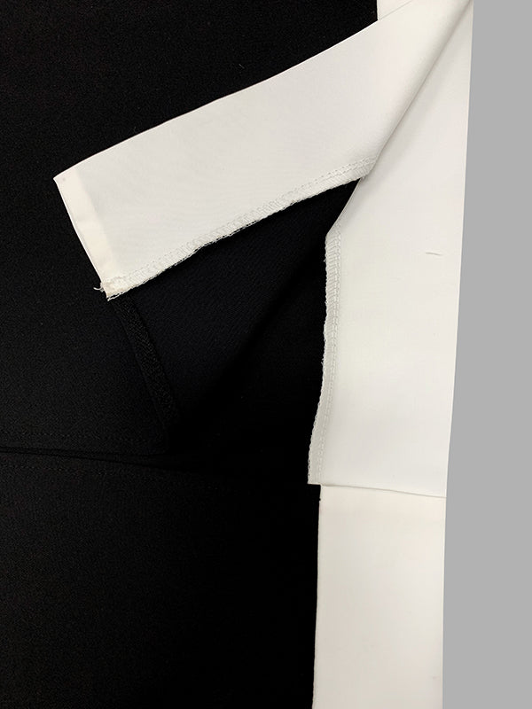 Batwing Sleeves Loose Split-Joint Boat Neck Maxi Dresses