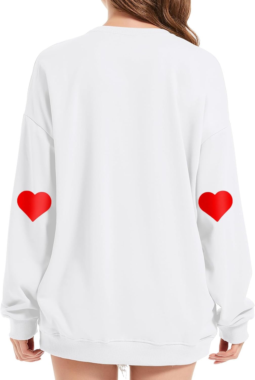 💕Heart Patch Crewneck Casual Sweatshirt(Buy 2 Free Shipping)