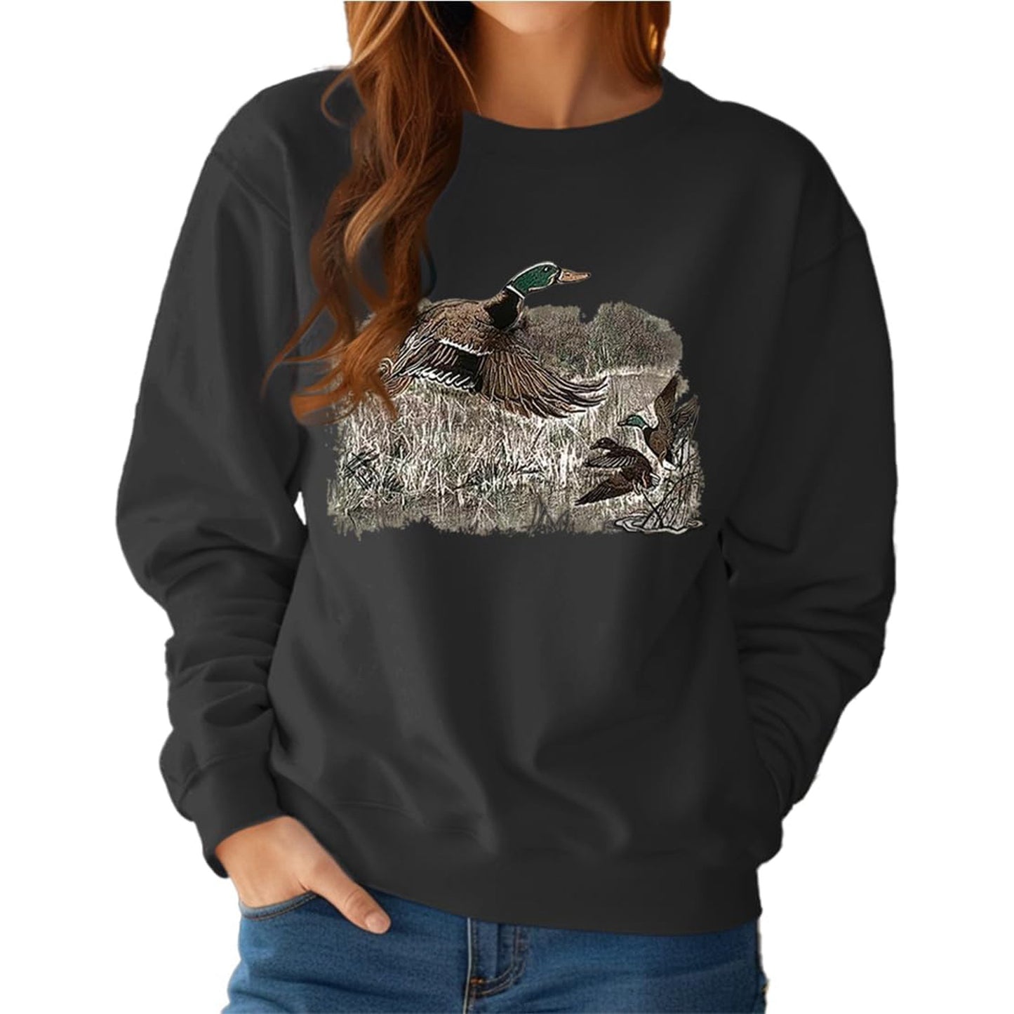🦆Women's Vintage Mallard Duck Sweatshirt(Buy 2 Free Shipping)